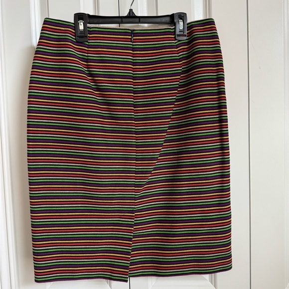 Talbots Colorful Striped Knee-Length Pencil Skirt - Picture 2 of 7